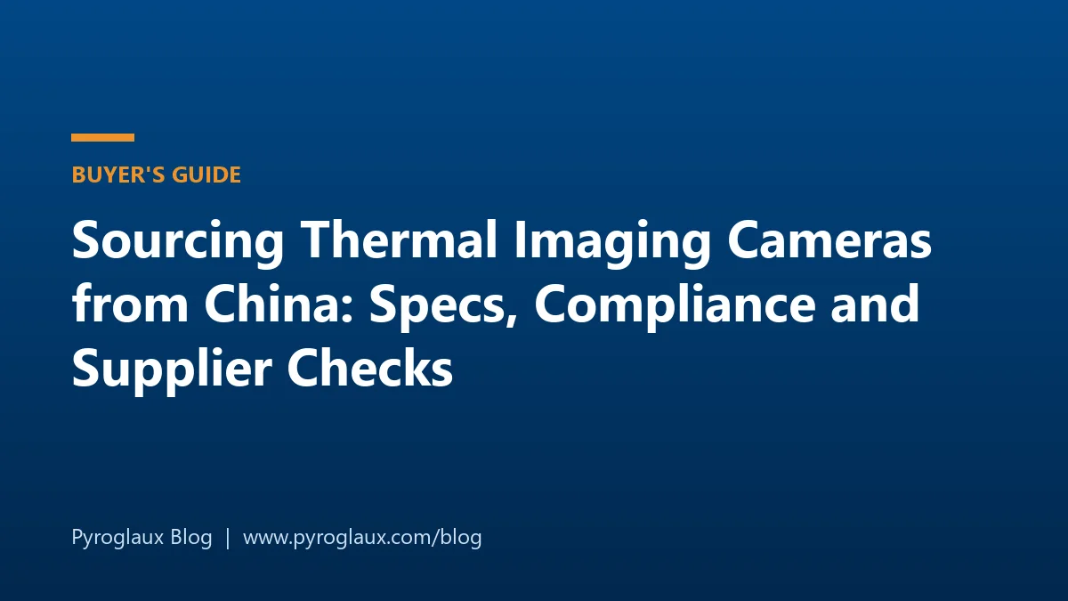 Buyer's guide to sourcing thermal imaging cameras from China